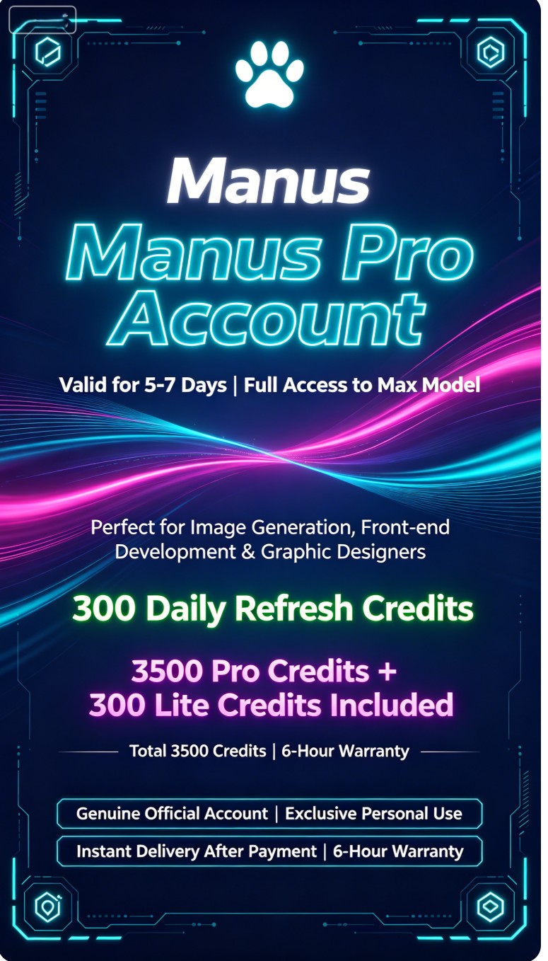 Manus 3800 Points Pro Account: A Practical Buyer’s Guide for Developers and Creators